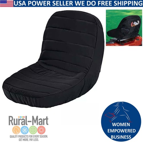 Black tractor seat - black,