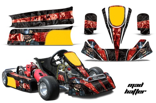 Kart graphic decals - go,