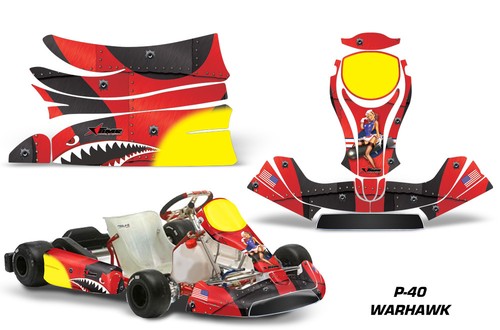 Kart graphic decals - go,